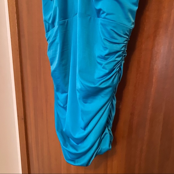 Bebe Blue Halter Neck Top - Picture 4 of 4